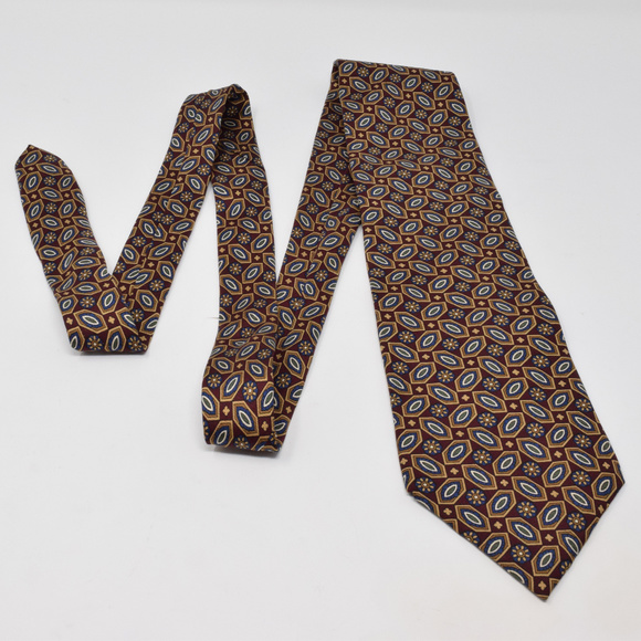 Christian Dior Monsieur Silk Neck Tie Red Professional Work Gala Interview Vtg - Picture 4 of 8